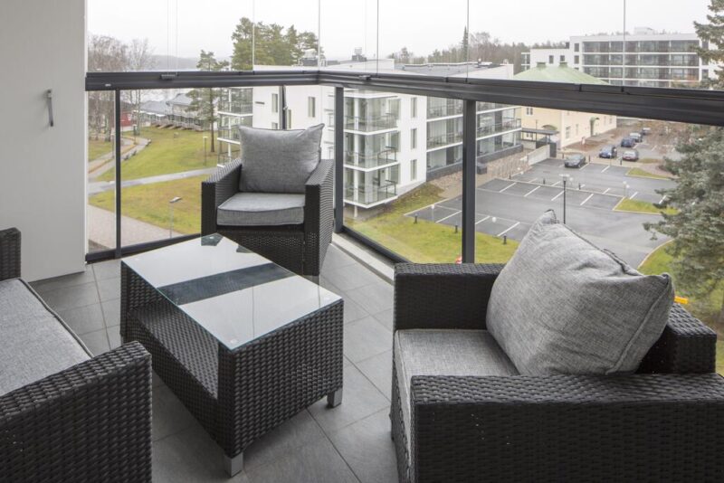 Вид с окна в Holiday Club Saimaa Apartments 4*
