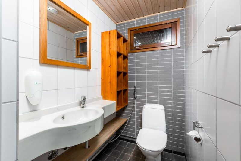 Ванная комната в коттеджах Imatran Kylpylä Spa Apartments