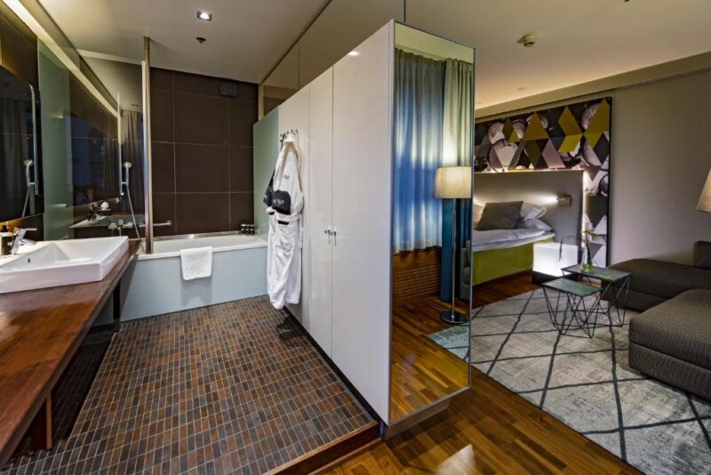 Ванная комната в отеле Glo Hotel Kluuvi 4*