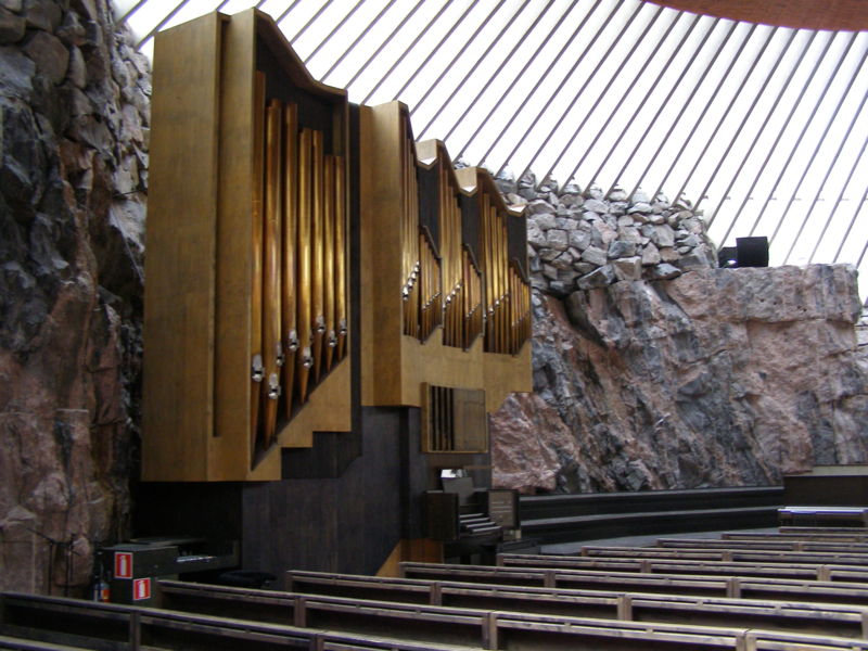 Фото церкви Темппелиаукио в городе Хельсинки