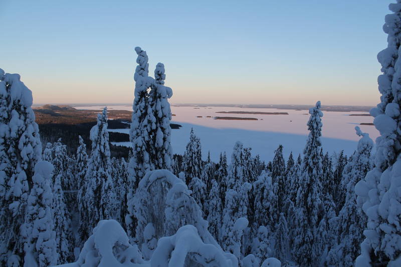 Красивая природа в стране Финляндия
