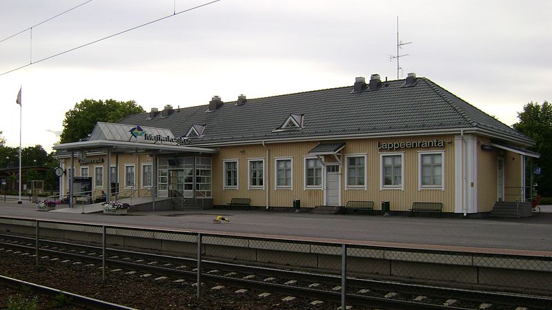Железнодорожный вокзал в городе Лаппеенранта