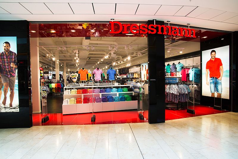 Магазин одежды Dressmann в финском городе Котка