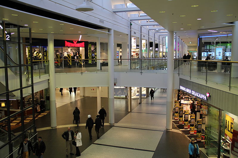 Магазины в торговом центре Итакескус в Хельсинки