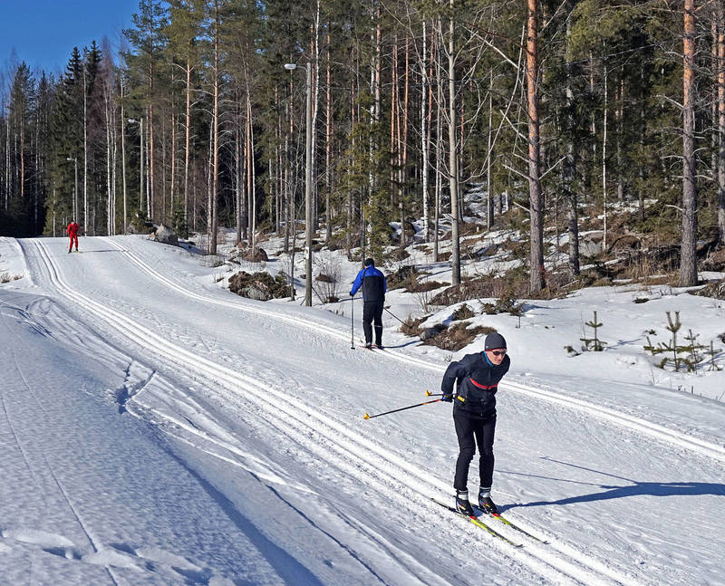 Катание на лыжах в Финляндии