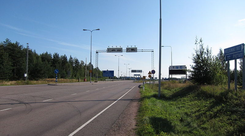 Пробки на границе с Финляндией