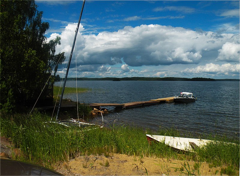 Рыбалка на озере Пурувеси в Финляндии