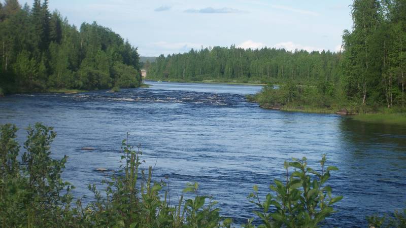 Река Вуокса в Финляндии