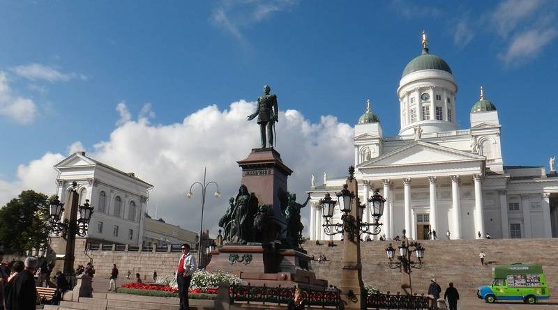 Город Хельсинки в Финляндии