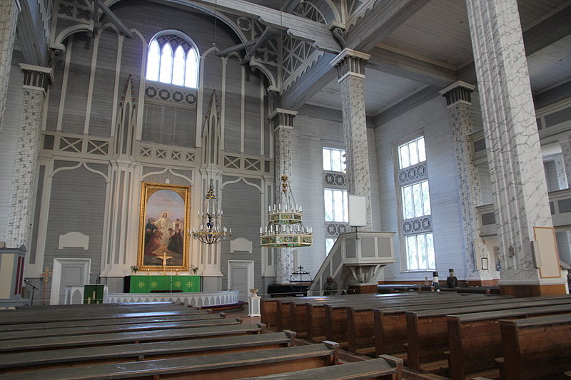 Деревянная церковь в городе Керимяки