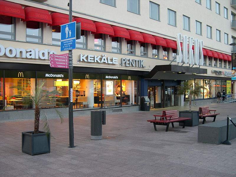 Магазины в финском городе Миккели