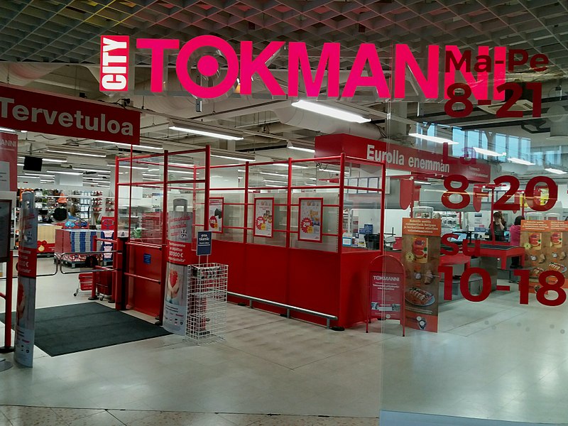 Популярные магазины Tokmanni в Финляндии