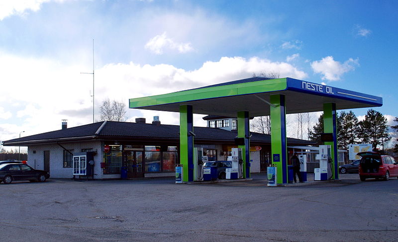 Цена бензина на заправках Neste в Финляндии