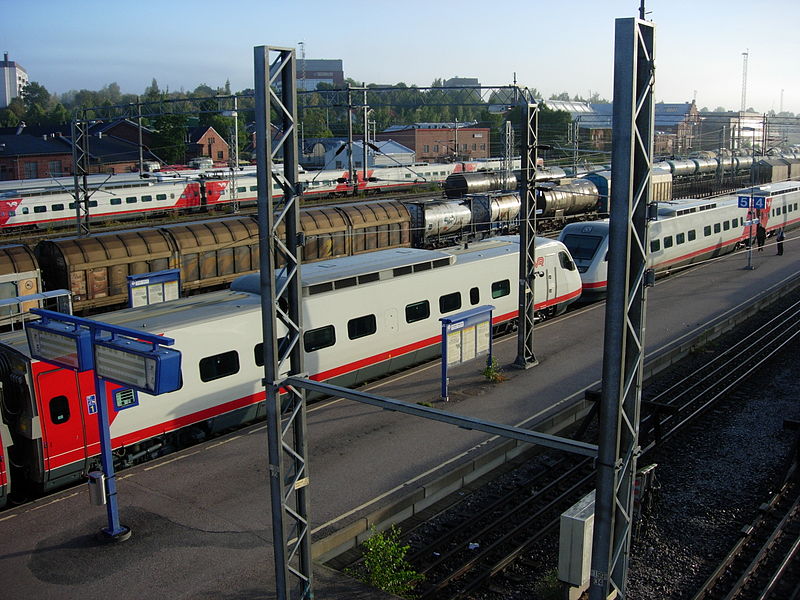 Железнодорожный вокзал в финском городе Турку