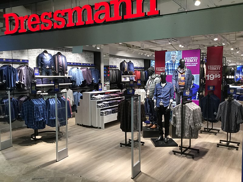 Популярные магазины мужской одежды Dressmann