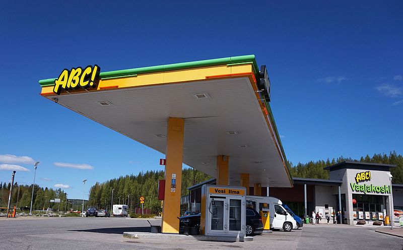 Цена бензина на заправках ABC в Финляндии