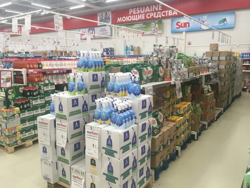 Покупка бытовой химии в магазинах Финляндии
