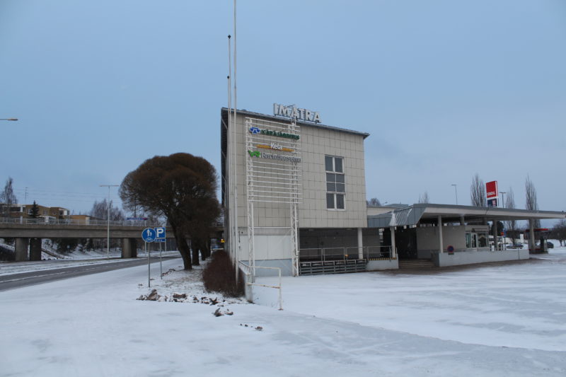 Железнодорожный вокзал в финском городе Иматра