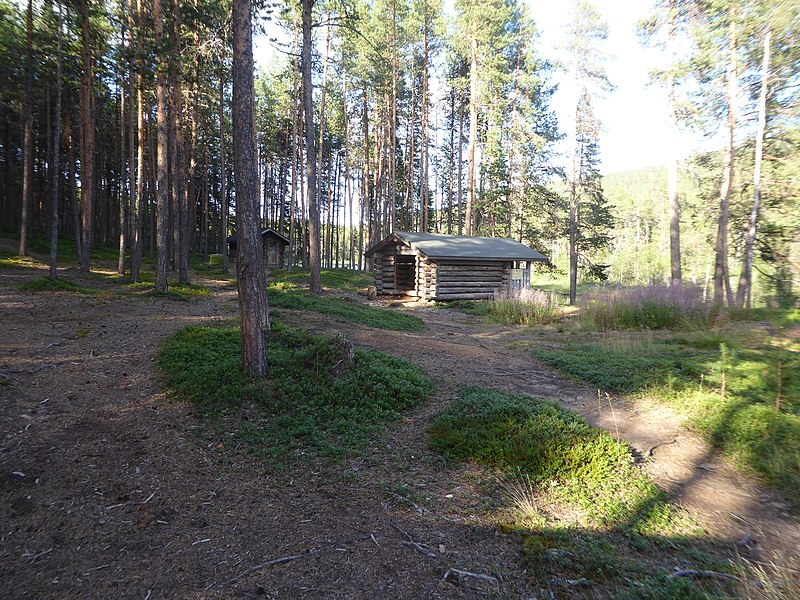 Природа в национальном парке Lemmenjoki в Лапландии