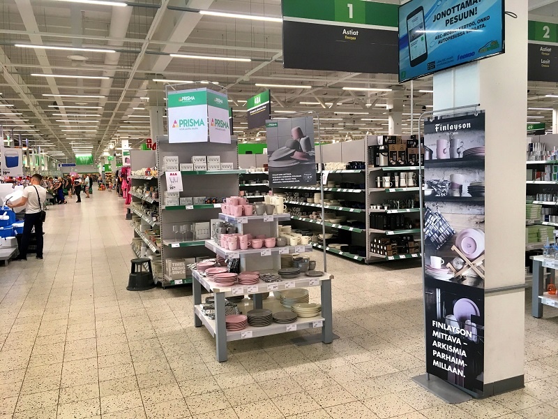 Магазины в финском городе Савонлинна