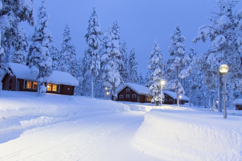 Зима в стране Финляндия