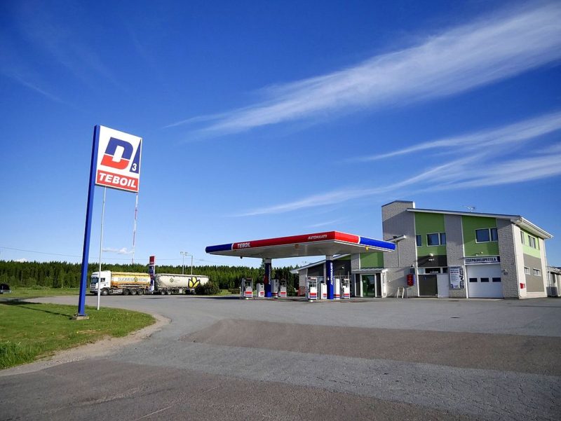 Цена бензина на заправках Teboil в Финляндии