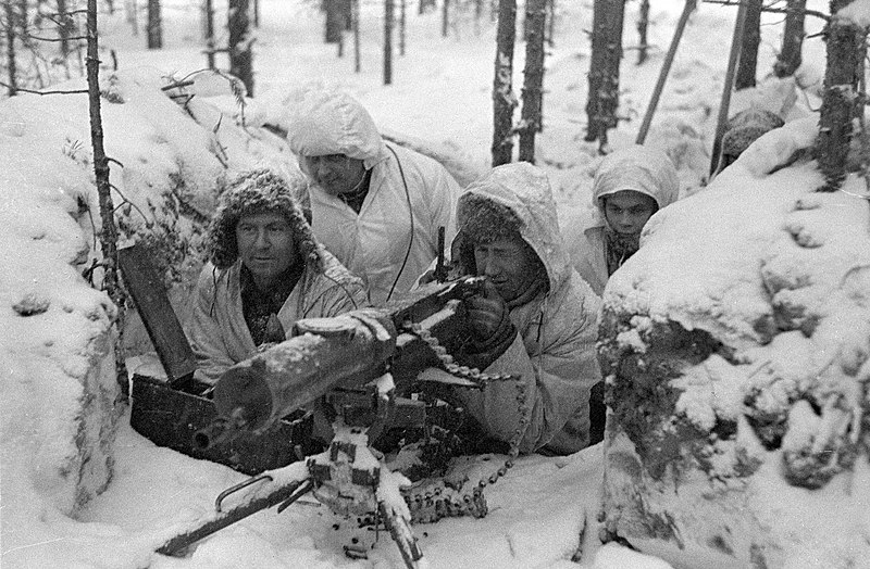 Фото пулеметчика в годы советско-финской войны