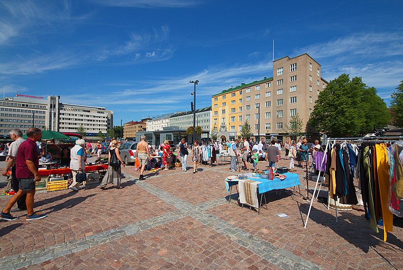 Торговая площадь в финском городе Лахти