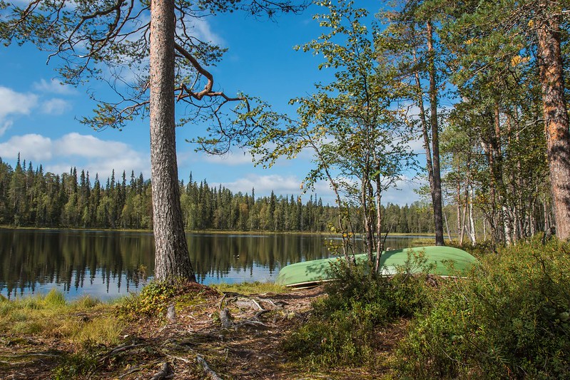 Рыбалка в финском национальном парке Оуланка