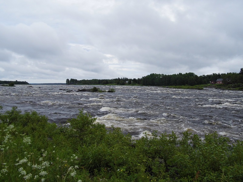 Река Торниойоки в Финляндии
