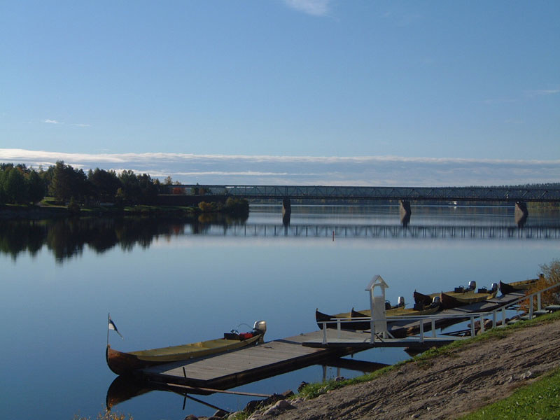 Река Кемийоки в Финляндии
