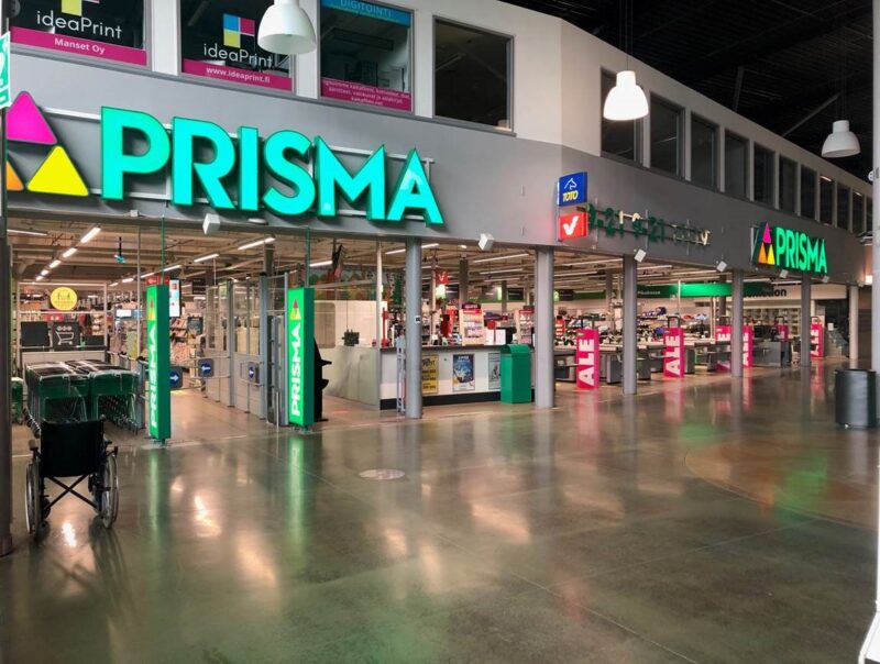Магазин Призма в торговом центре Ideapark в Финляндии
