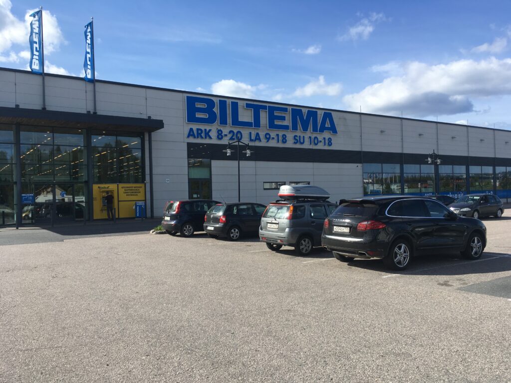 Магазин Biltema в городе Лаппеенранта