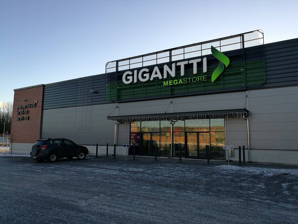 Магазин электроники Gigantti в городе Турку