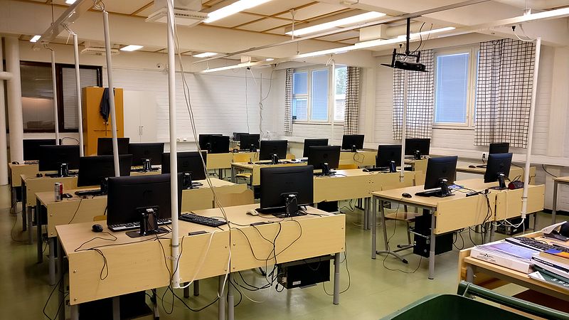 Класс информатики в финской школе