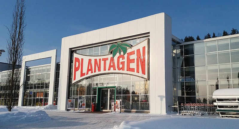 Продажа семян в магазине Plantagen в Финляндии