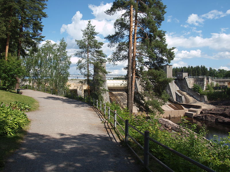 Расписание водопада в финском городе Иматра