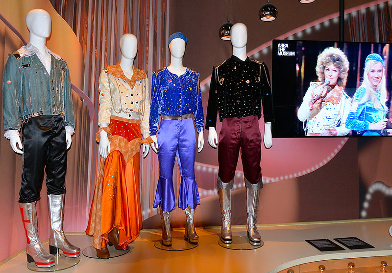Костюмы группы ABBA в музее Стокгольма