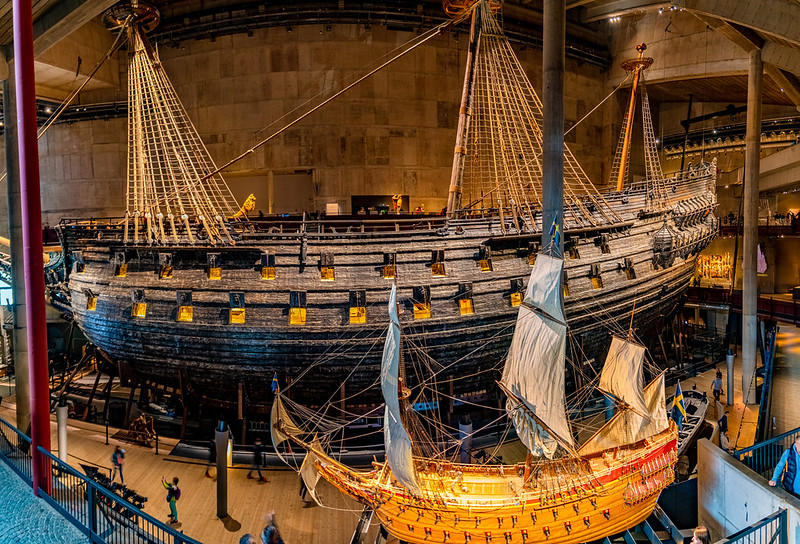 Корабли в музее Васа в Стокгольме