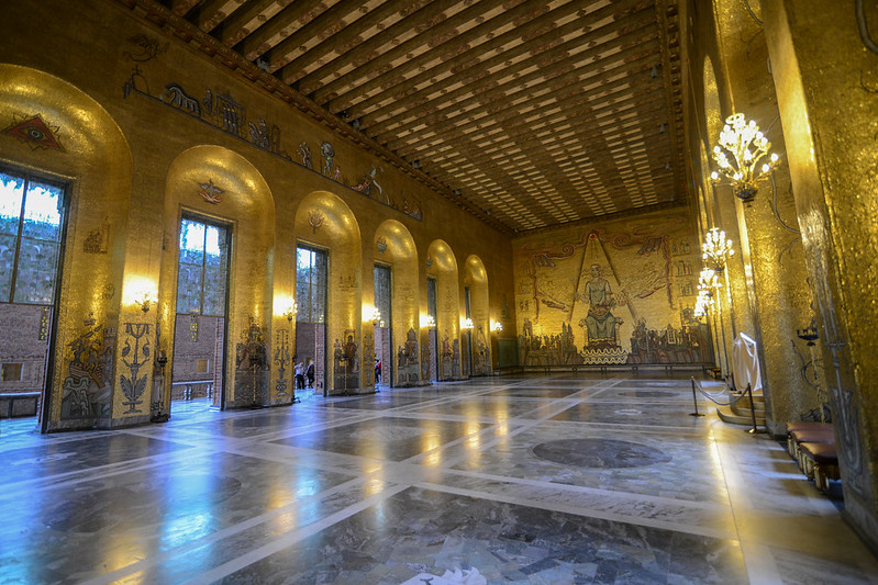 Золотой зал в Стокгольмской ратуше