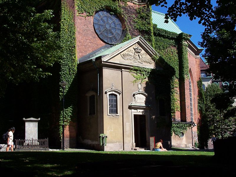 Вход в церковь Святой Клары в Стокгольме