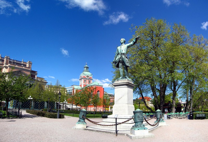 Памятник Карлу XII в парке Кунгстрэдгорден
