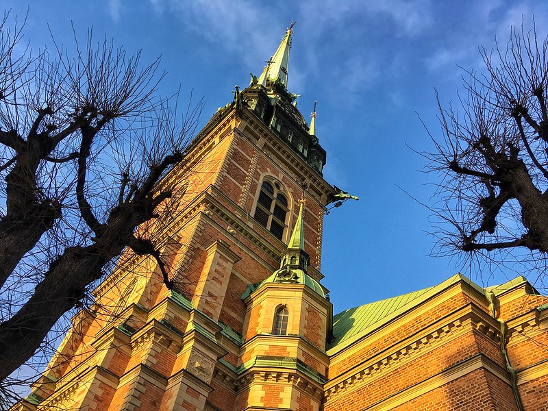 Башня немецкой церкви в Стокгольме